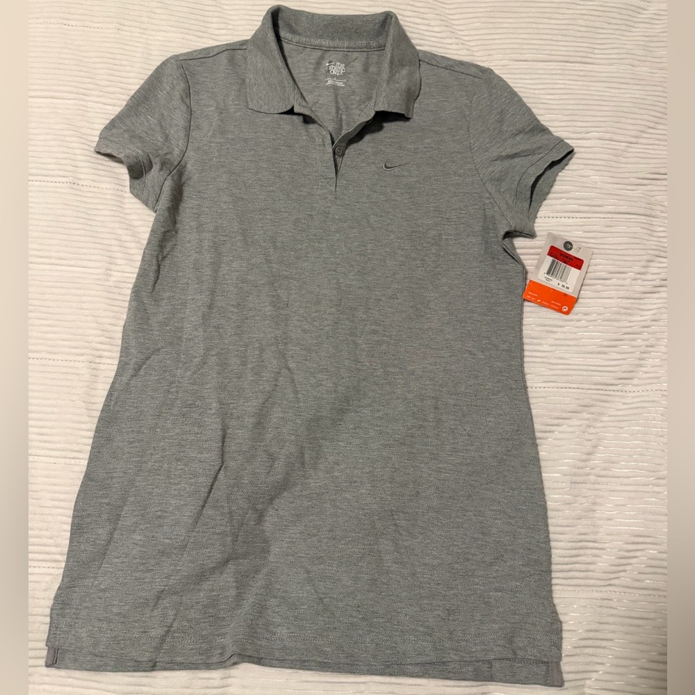 Nike Heather Gray Women's Polo Shirt